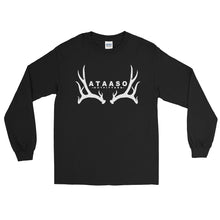 Load image into Gallery viewer, Ataaso Antler Longsleeve Tshirt (White)