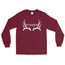 Load image into Gallery viewer, Ataaso Antler Longsleeve Tshirt (White)