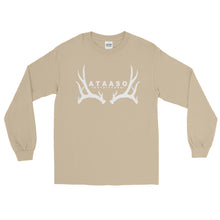 Load image into Gallery viewer, Ataaso Antler Longsleeve Tshirt (White)