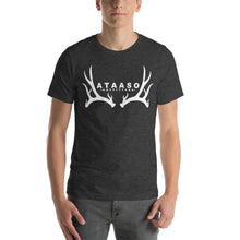 Load image into Gallery viewer, Ataaso Antler Shortsleeve Tshirt (White)