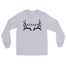 Load image into Gallery viewer, Ataaso Antler Longsleeve Tshirt (Black)
